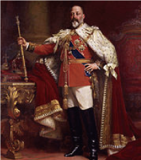 写真：イングランド王　エドワード7世の肖像画