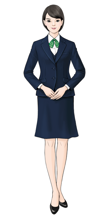 オフィスウエア（スーツ姿）