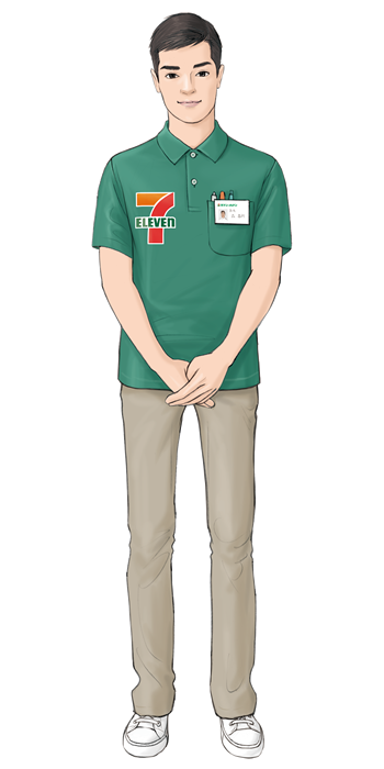 コンビニスタッフ（男性）