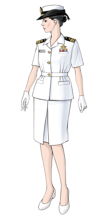 三等海佐　幹部常装夏服